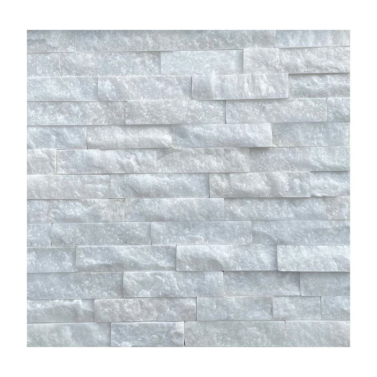 Stone Panels White Quarzite 60x15x1,5-2,5 cm