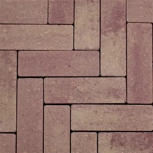 Strackstone Crown GRN+ Dikformaat vlak wijnrood/oker genuanceerd KOMO PL2 8x7x21cm