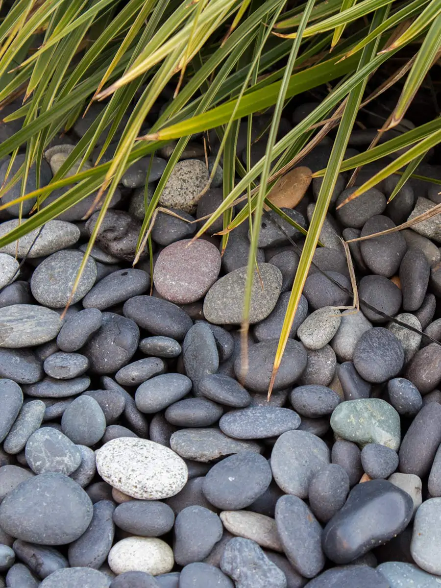 Beach pebbles zwart
