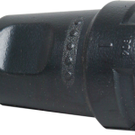 Kopp Contrastekker geaard, rubber, 16A, groot model, zwart, voor snoer/kabel 3 x 2,5mm²