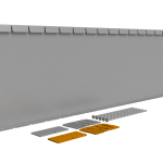 Flexline Borderrand Gegalvaniseerd 40cm lengte 216cm incl. 5 grondnagels en verbindingsset