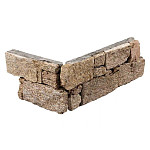 Stone Panels Rustic Sand (40+20)x15x3-4 cm (1 hoek=1 set)