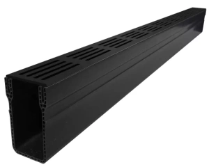 ACO Hexa Slim-Line Zwart 100cm