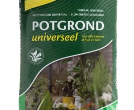 <p>Potgrond is essentieel voor het verzorgen van planten in potten, bakken en containers. Het biedt de juiste voedingsstoffen, structuur en doorlatendheid voor gezonde wortelgroei. Verkrijgbaar in diverse varianten, afgestemd op verschillende plantensoorten, zoals bloeiende planten, groenten of kruiden. Potgrond zorgt voor een optimale waterhuishouding en bevordert de groei, waardoor uw planten optimaal kunnen bloeien en zich goed ontwikkelen in hun pot of tuinbak.</p>
