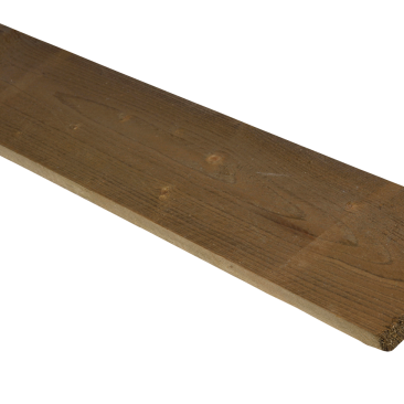 ME Grenen Plank Geschaafd 1,5x14x180cm Groen Geïmpregneerd
