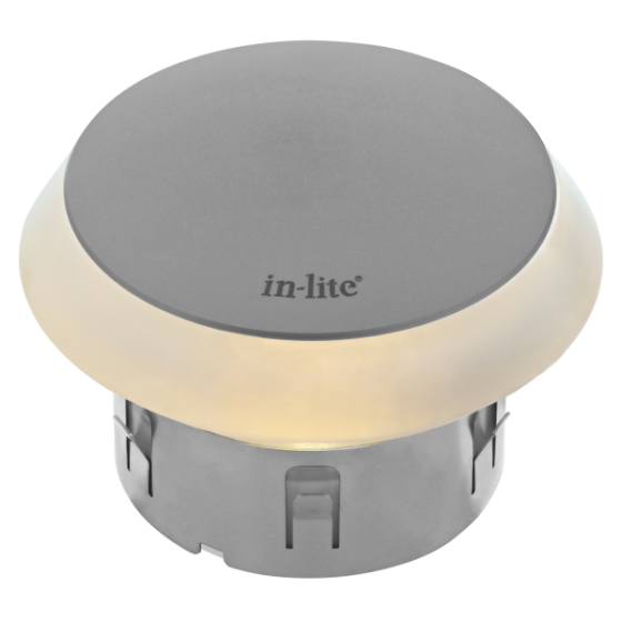 In-Lite Puck LED grondspot 12V - Pearl Grey - Ø 60mm