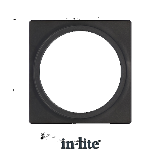 In-Lite PLATE 1 afdekplaat black geschikt voor Big Flux - Luna