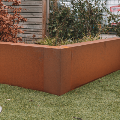 Corten Overzetstuk Hoek 200/200x450x150mm