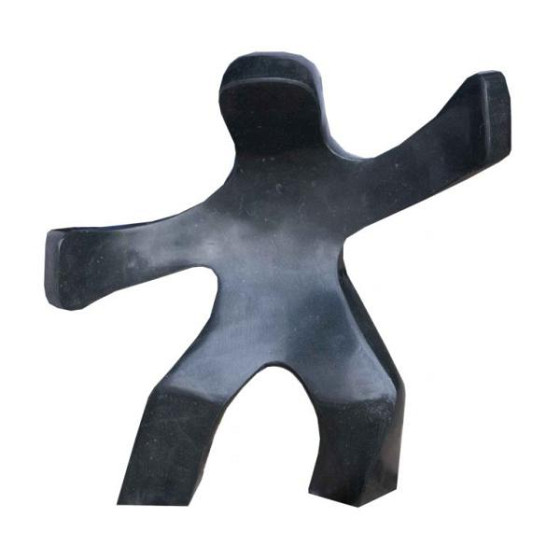 Waving Child - LEFT, hoogte 80 cm, black