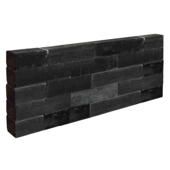 Stapelblok Beton 60x15x15 cm Antraciet strak (48 stuks per pallet)