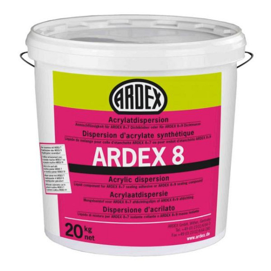 Ardex 8 acrylaatdispersie emmer à 20 kg