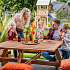 Hardhouten picknicktafel Vierkant