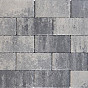 Design brick 8 cm nero/grey mini facet komo