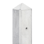 Beton-paal IJssel wit/grijs diamantkop 10x10x280cm kabeldoorvoer