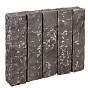 Palissade Vietnamese basalt, zwart, 75x12x12 cm gekloofd
