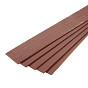 Ecoborder Plank 2 m x 20 cm x 1 cm BROWN (afname per omverpakking à 5 stuks)