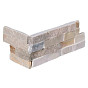 Stone Panels White Quarzite (40+20)x15x1,5-2,5 cm (1 hoek=1 set)