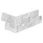 Stone Panel Snow White Marble (40+20)x15x1,5-2,5cm (1 hoek=1 set)