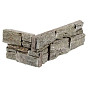 Stone Panels Rustic Silver (40+20)x15x3-4 cm (1 hoek=1 set)