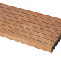 Hardhout Loopdekdeel enkel Profiel 2.8x14.5x365 cm